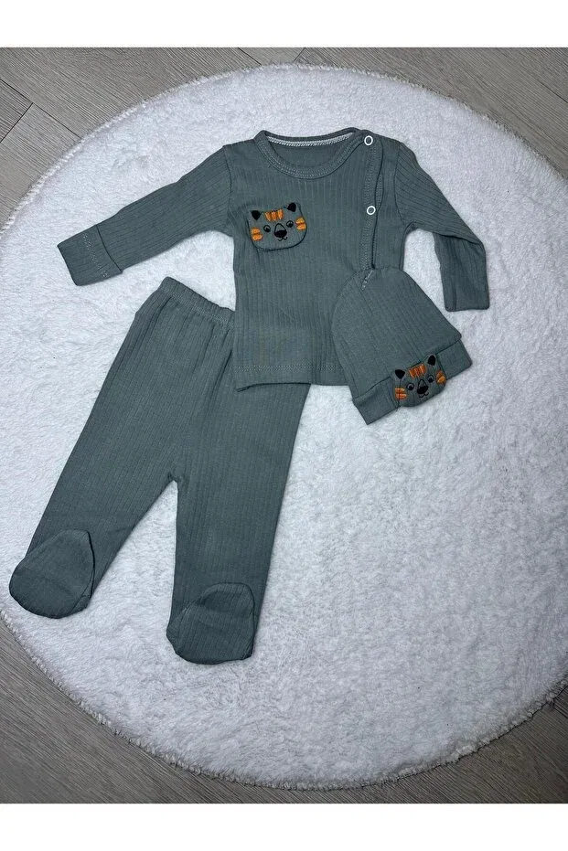Детский комплект одежды для новорожденных с принтом Young Bymurat Baby, Multicolor — фото 3