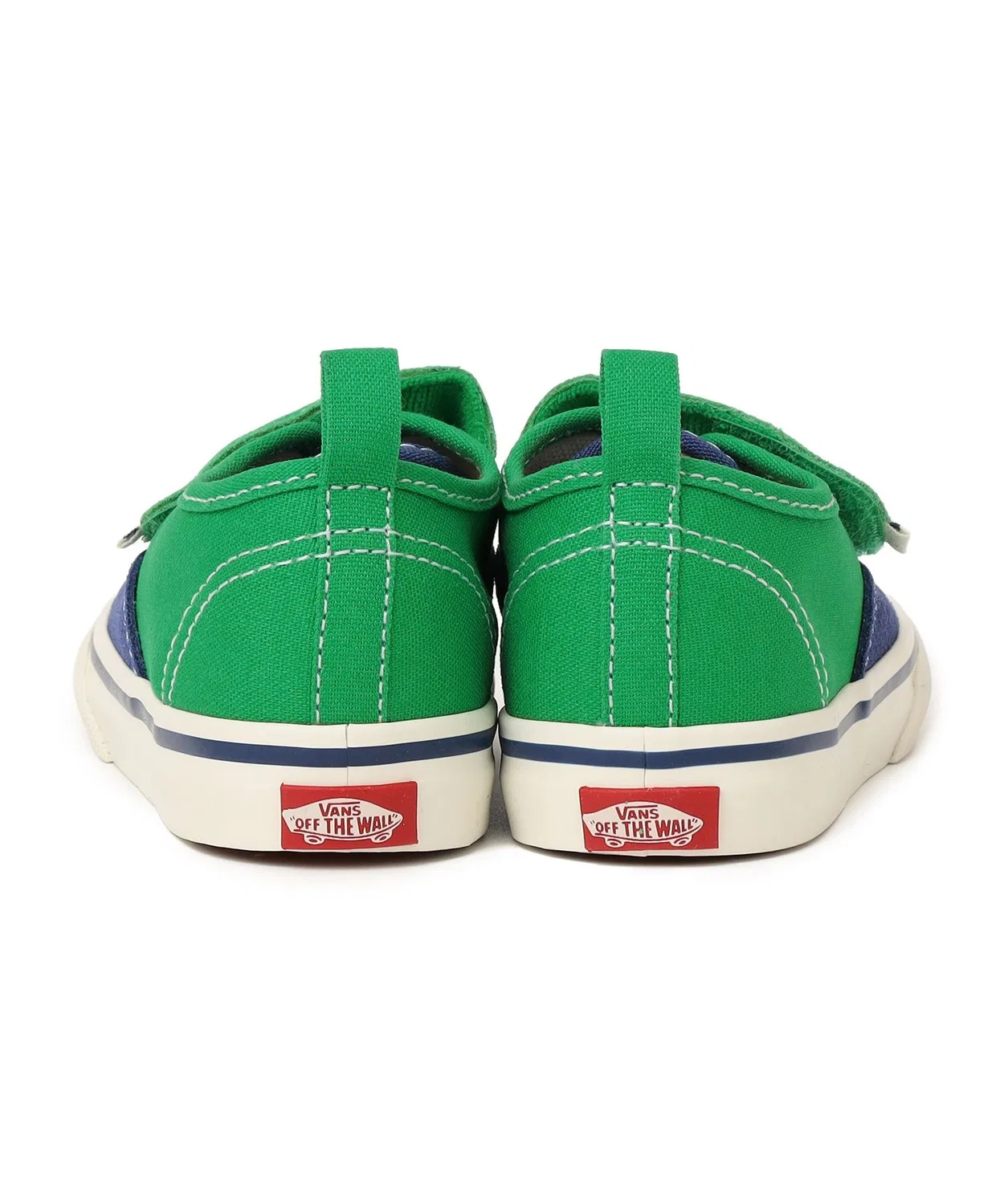 Детские кроссовки с липучкой Authentic Elasti VANS, Blue — фото 4