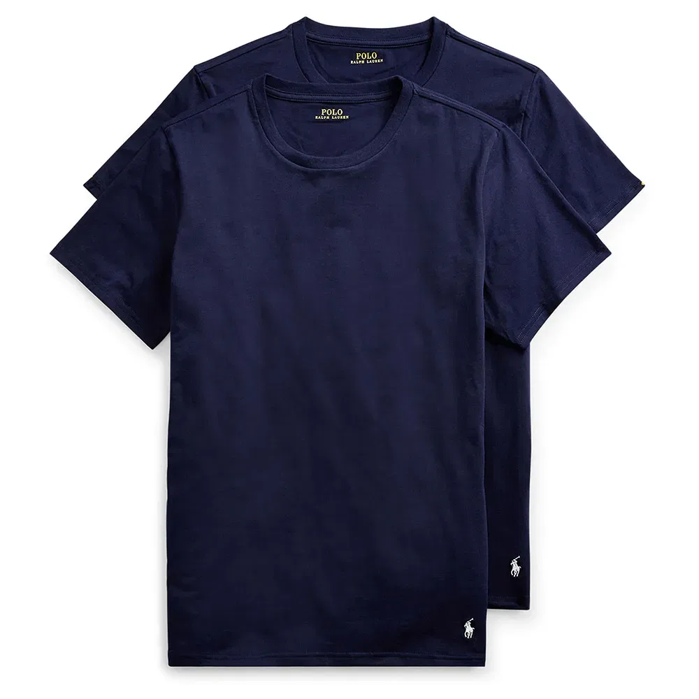 Футболка с коротким рукавом Polo Ralph Lauren Classic, комплект 2 шт, синий — фото 3