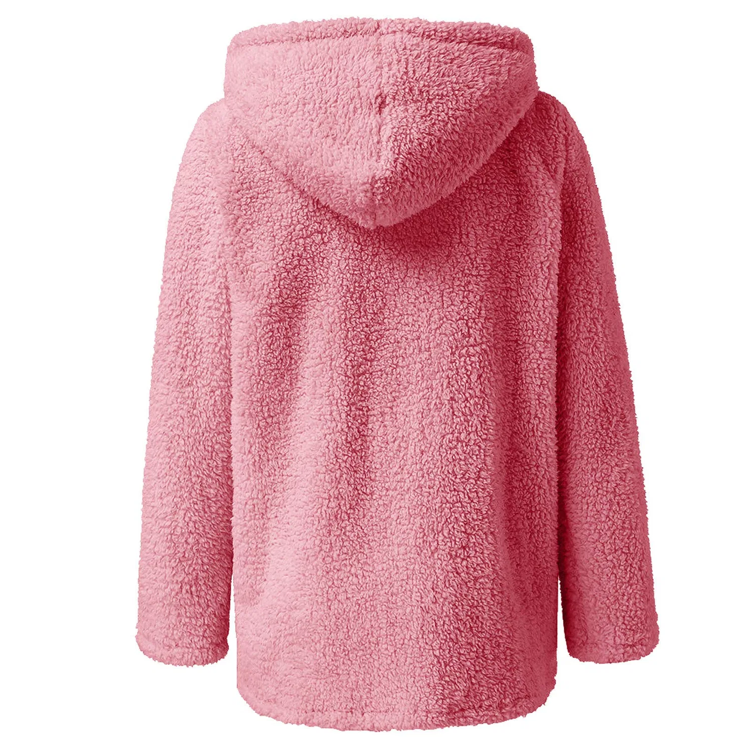 Женское утепленное пальто с капюшоном и длинным рукавом, Rosa acceso — фото 4