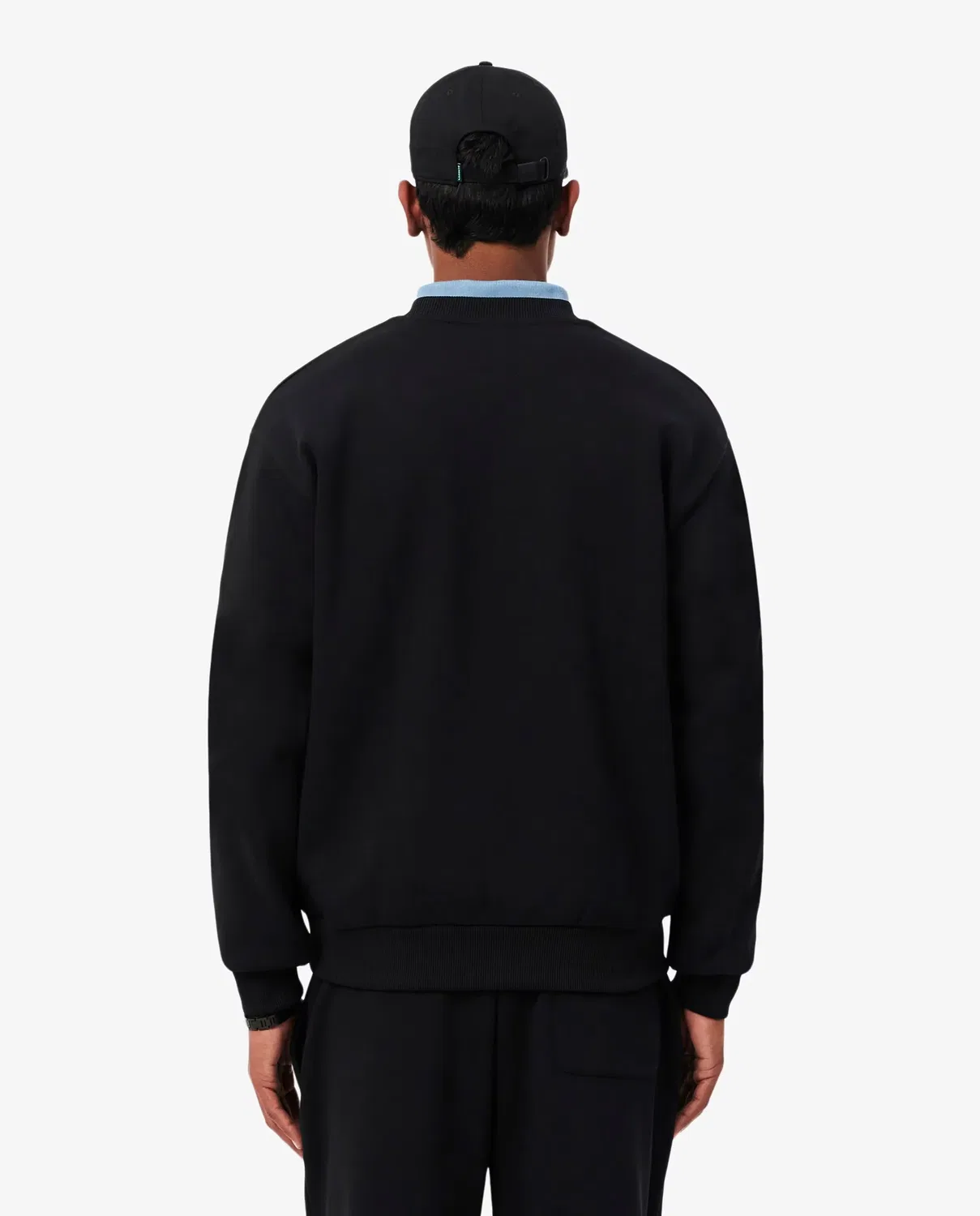 Мужская футерная худи Lacoste, Черный — фото 2