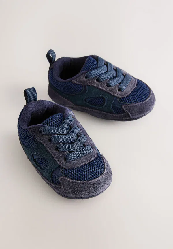Ботинки кожаные Baby shoes Next blue navy, темно-синий — фото 4