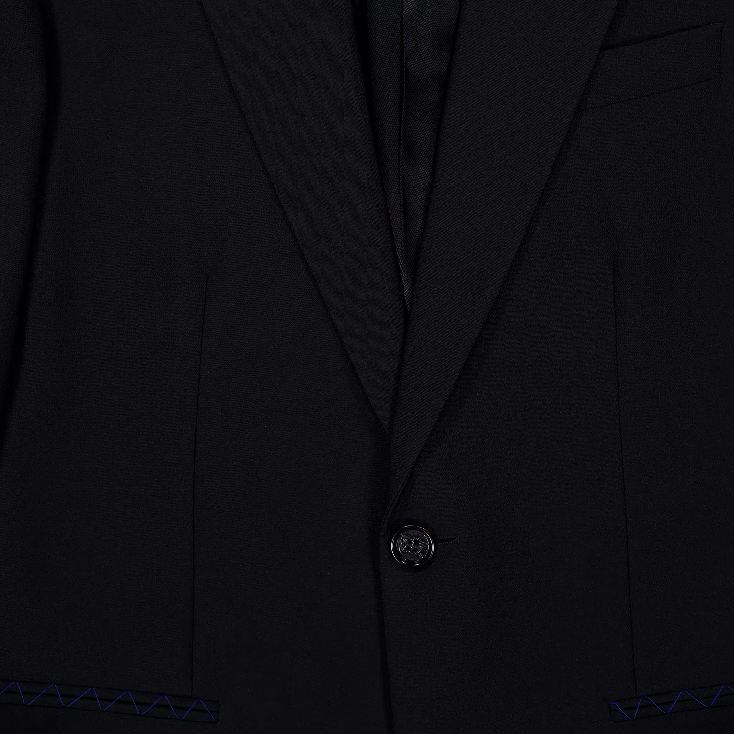 Блейзер шерстяной однобортный Single-Breasted Tailored Wool Blazer Burberry, Black