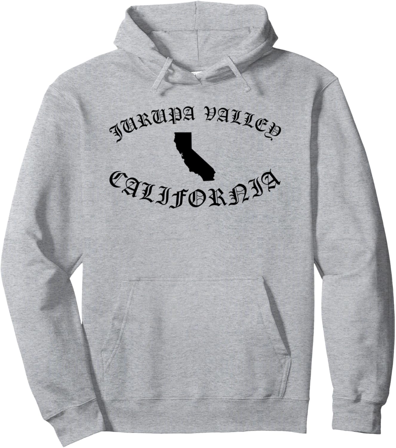

Худи Jurupa Valley California San Bernardino 909 951 Riverside, серый Califas Apparel Co