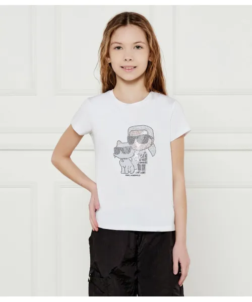 

Футболка Regular fit Karl Lagerfeld Kids, белый