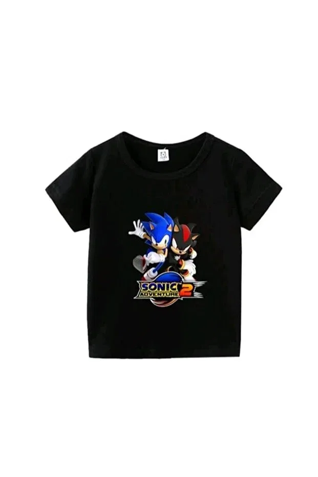 Детская футболка для девочек с принтом Style-X sonic Magors, Black-3