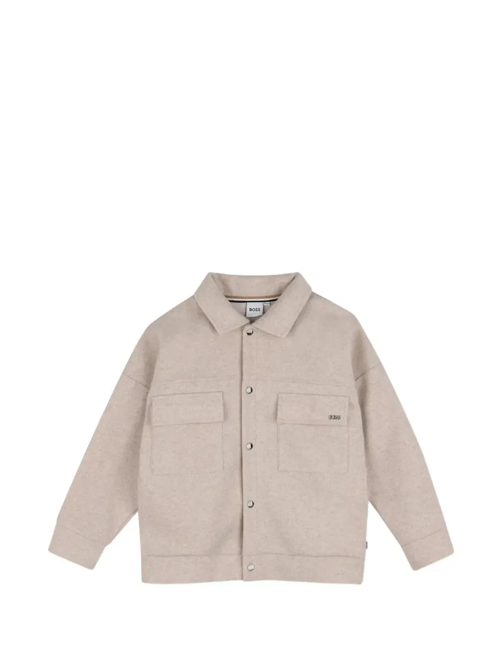 Куртка с нагрудным карманом Boss Kidswear, бежевый