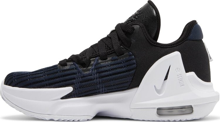 Кроссовки Nike LeBron Witness 6 GS 'Black Dark Obsidian', синий — фото 4