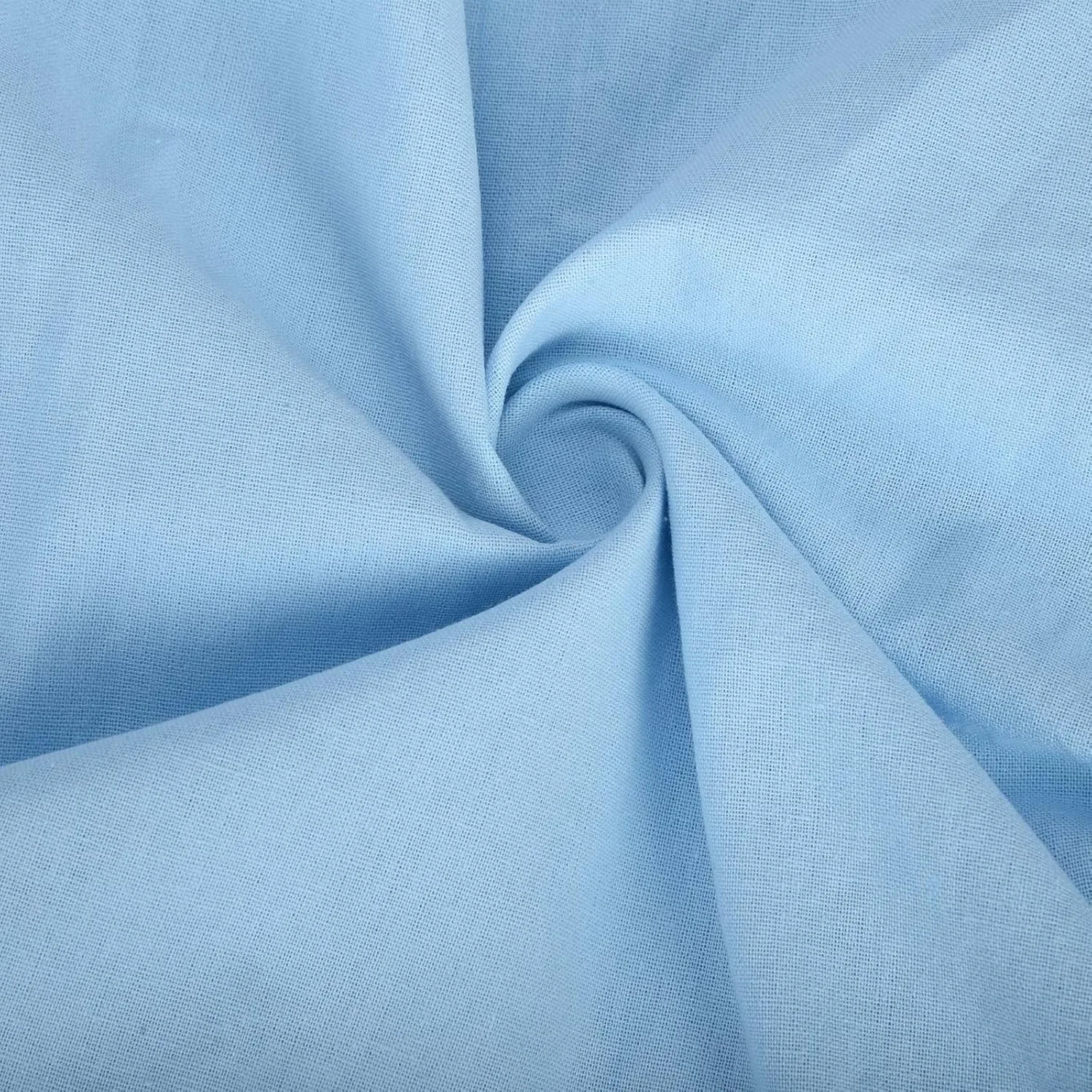 Женское летнее платье из льна с V-образным вырезом, Light Blue — фото 4