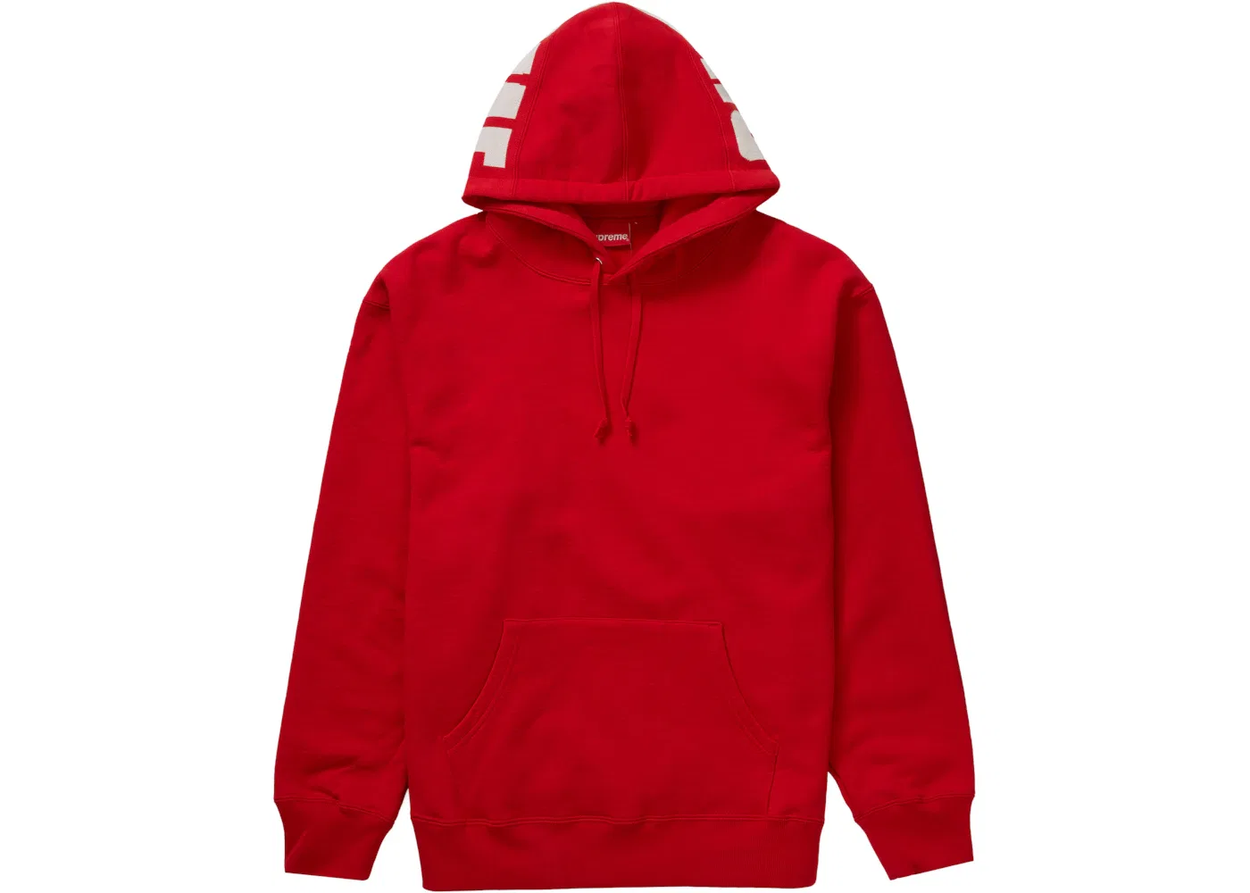 Мужской худи с капюшоном Supreme Hooded Sweatshirt, Red — фото 3
