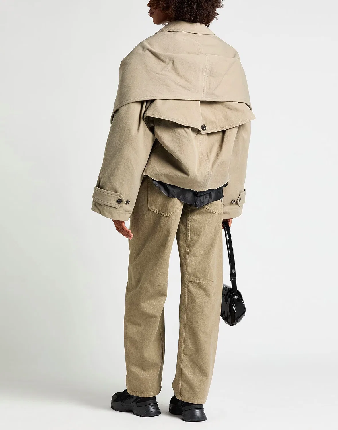 Женская куртка с поясом Balenciaga, светло-зеленый — фото 3