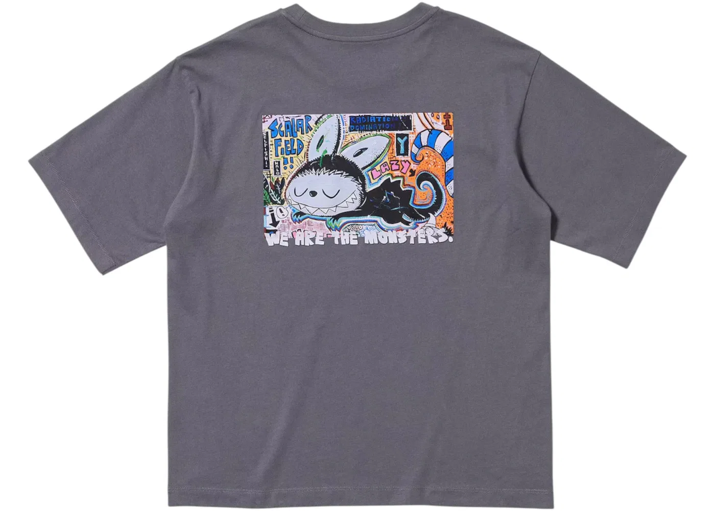Детская футболка с принтом Uniqlo x POP MART UT Graphic, Dark Grey