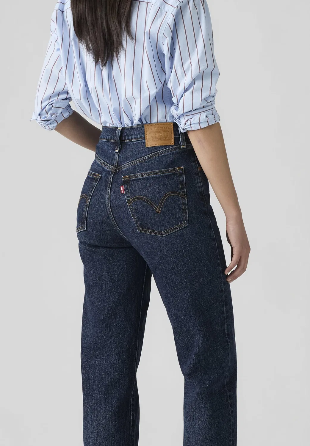 Женские джинсы с высокой посадкой Levi's Ribcage, Apply Now — фото 3