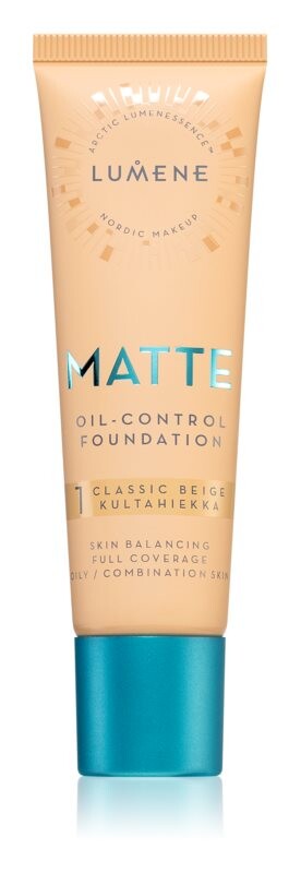 

Тональный крем - флюид для жирной и комбинированной кожи Lumene Nordic Makeup Matte, оттенок 1 Classic Beige 30 мл