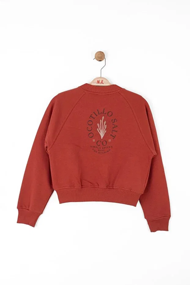 Детское платье-кардиган с принтом Ocotillo Zippered Cardigan Nk Kids, Tile — фото 3