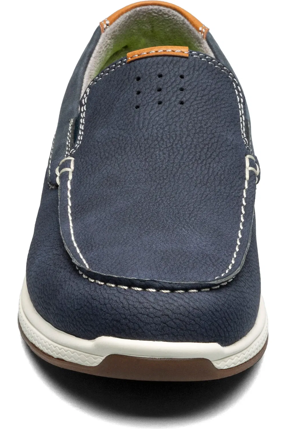 Детские туфли лоферы на плоской подошве Crossover Florsheim, Nvy Nubuck — фото 4