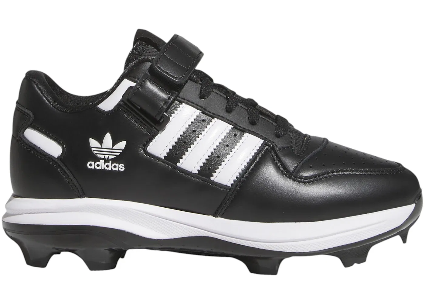 Детские бутсы с принтом Adidas Forum TPU, Core Black/Cloud White/Core Black