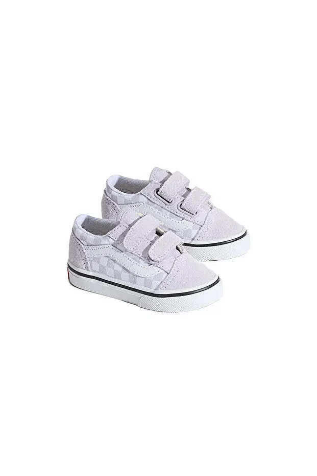 Детские кроссовки для девочек текстильные Old skool v baby casual shoes vn000ctgemy1 pink Vans, Violences-6 — фото 2