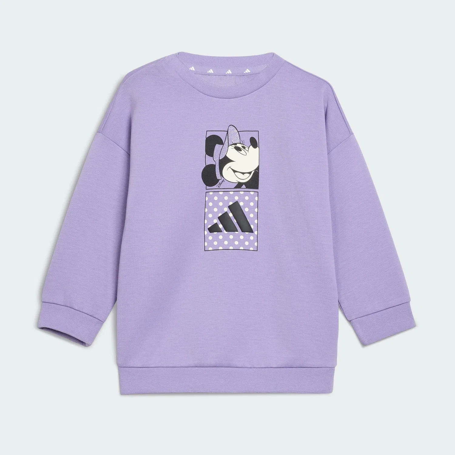 Детский комплект с принтом Minnie Maus Adidas Disney, Helllila Weiss