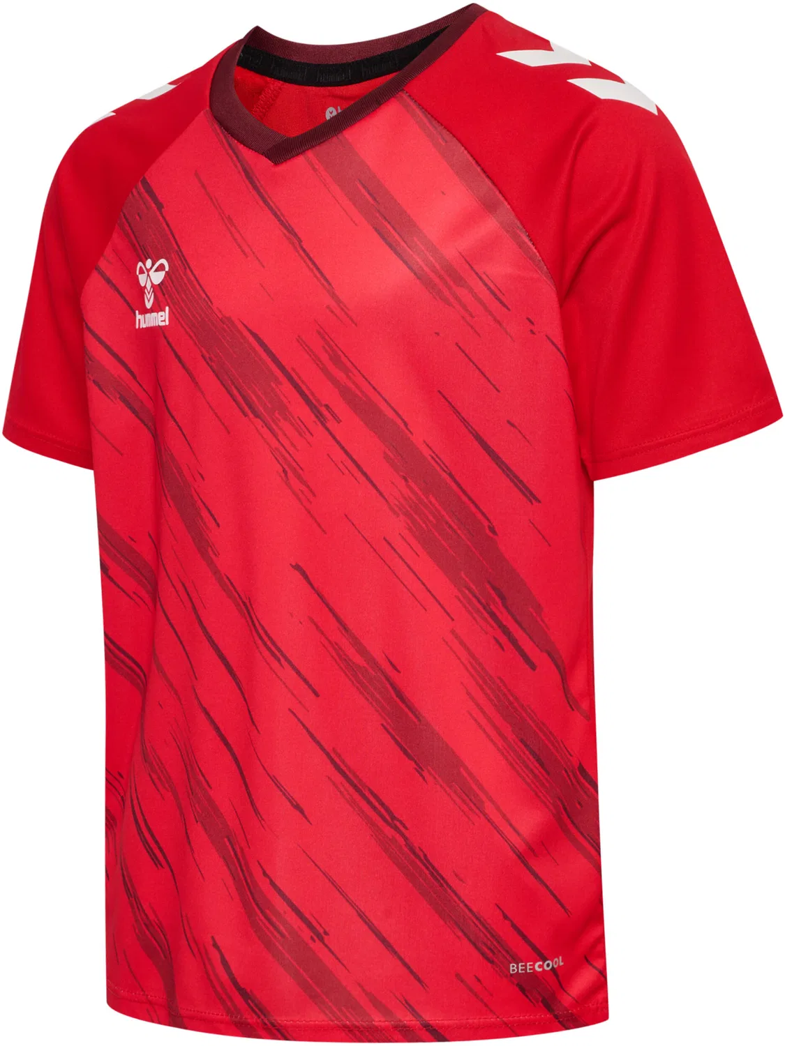 Детская футболка с принтом Hmlmatch Triumph Jersey S/S Kids Hummel, Rot Bordeaux Rot