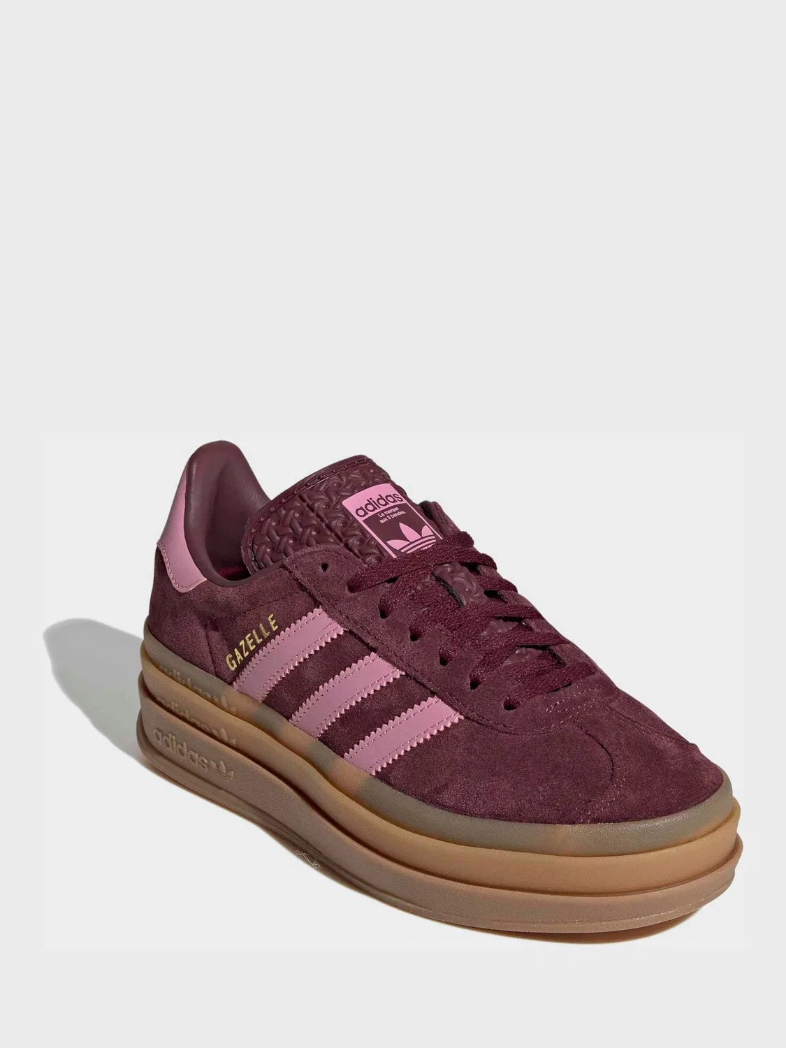 Кроссовки на платформе Gazelle Bold, adidas Originals, красный — фото 2