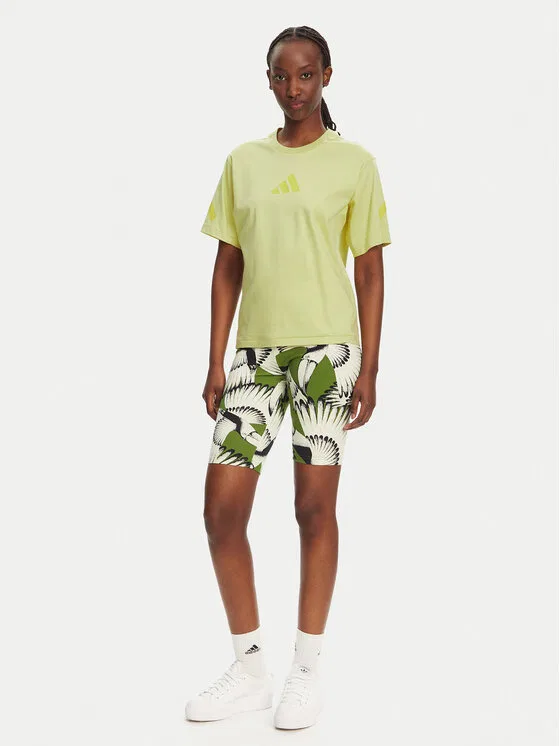 Футболка regular fit Adidas, желтый — фото 2