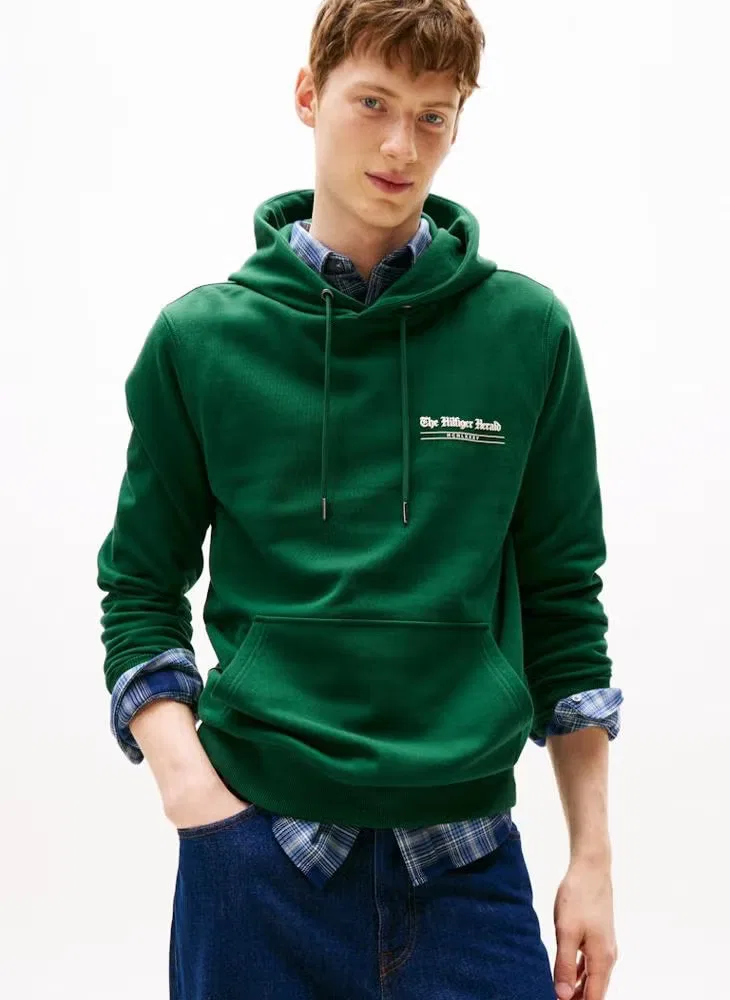 Худи с принтом Herald Tommy Hilfiger, зеленый