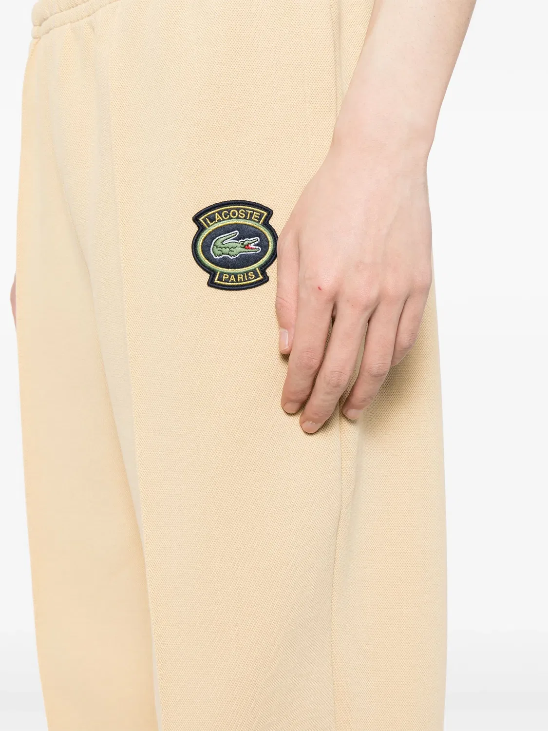Спортивные штаны с логотипом Lacoste, светло-желтый — фото 4