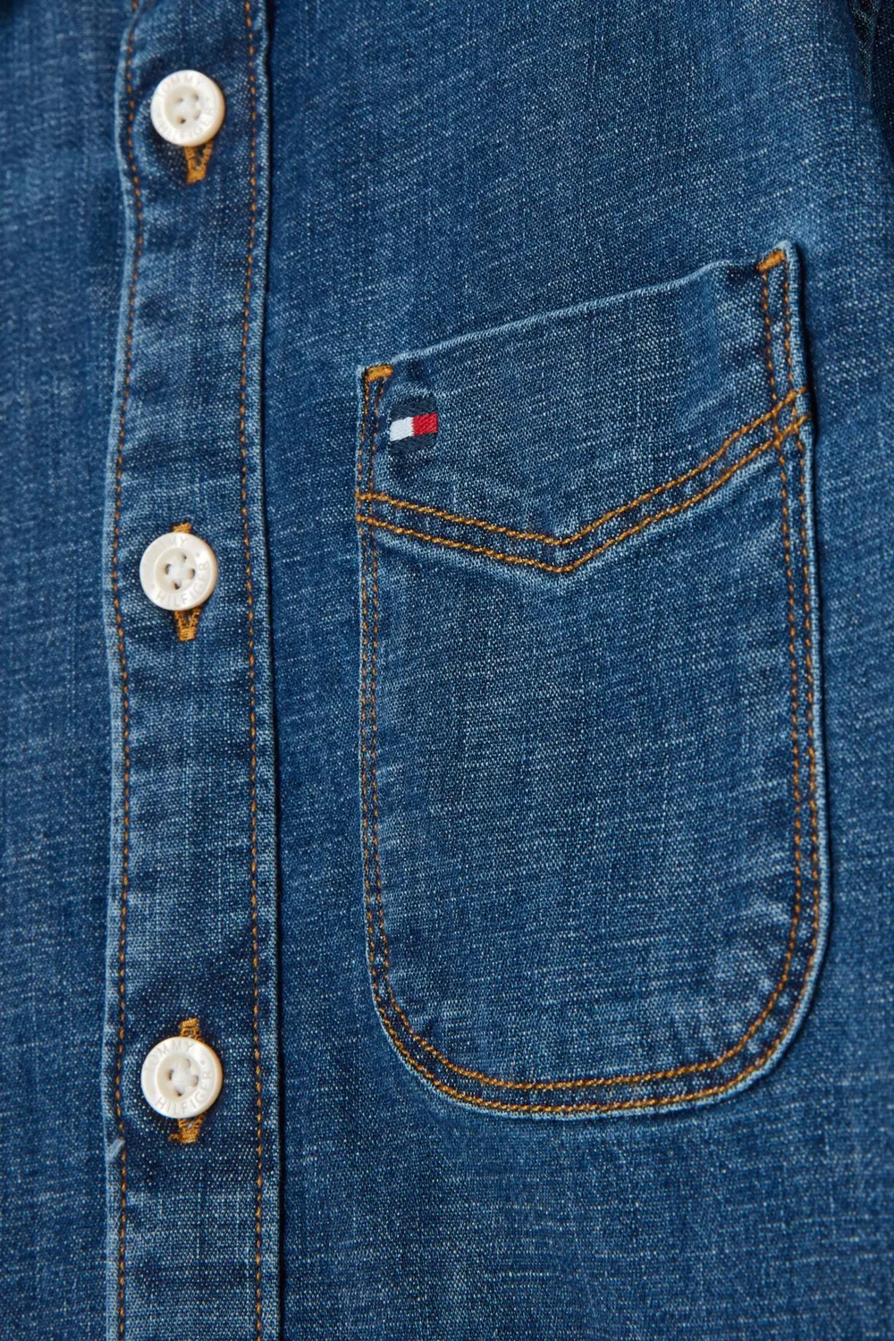 Рубашка свободного кроя джинсовая Tommy Hilfiger — фото 4
