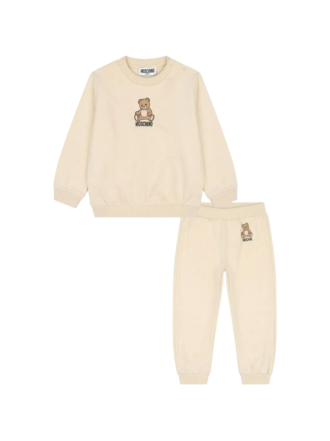 Спортивный костюм Teddy Bear Moschino Kids, нейтральные цвета