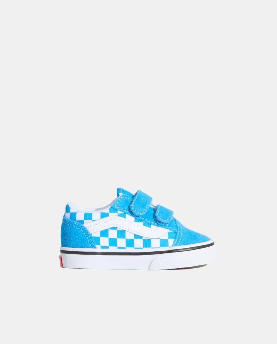 Детские кеды для мальчиков на липучках Old Skool Velcro Vans, Azul