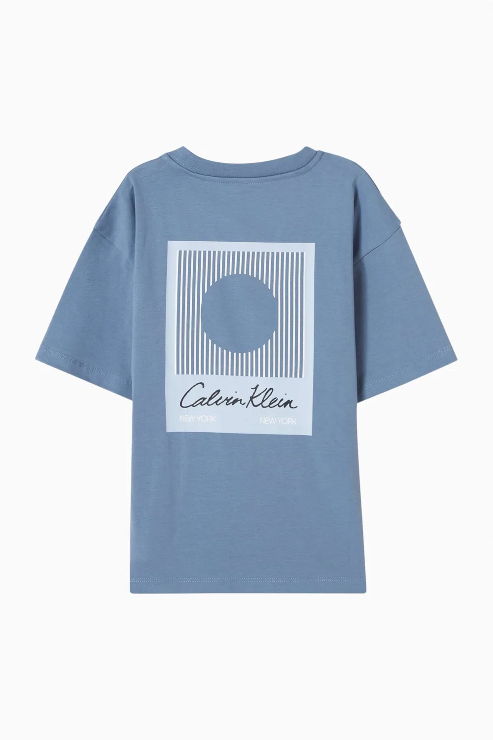 Футболка хлопковая Polaroid Logo Calvin Klein, синий — фото 3