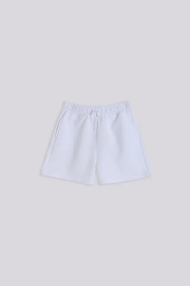 Детские шорты для девочек хлопковые Tyess Basic, White