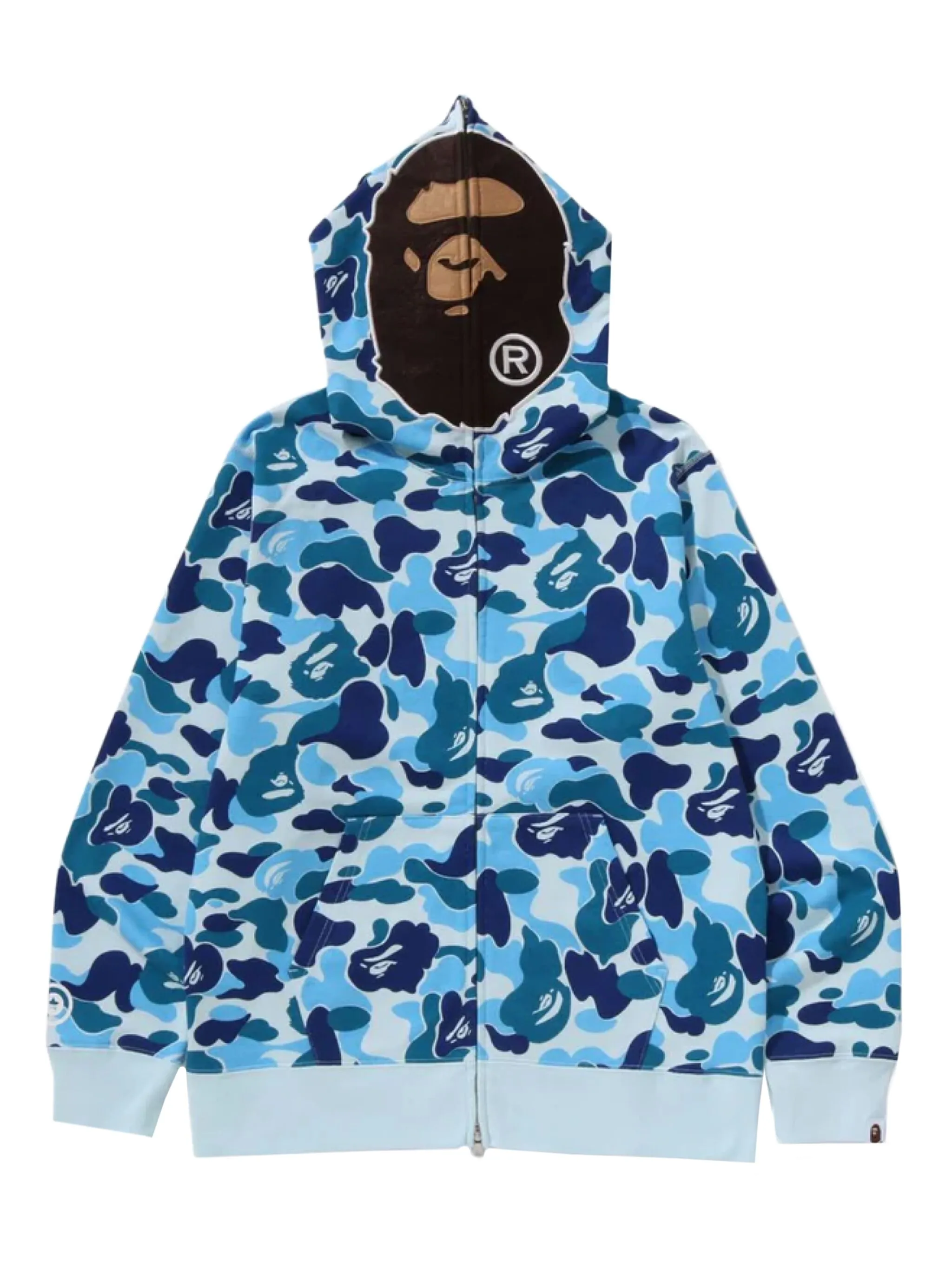 

Худи с камуфляжным принтом A Bathing Ape, синий