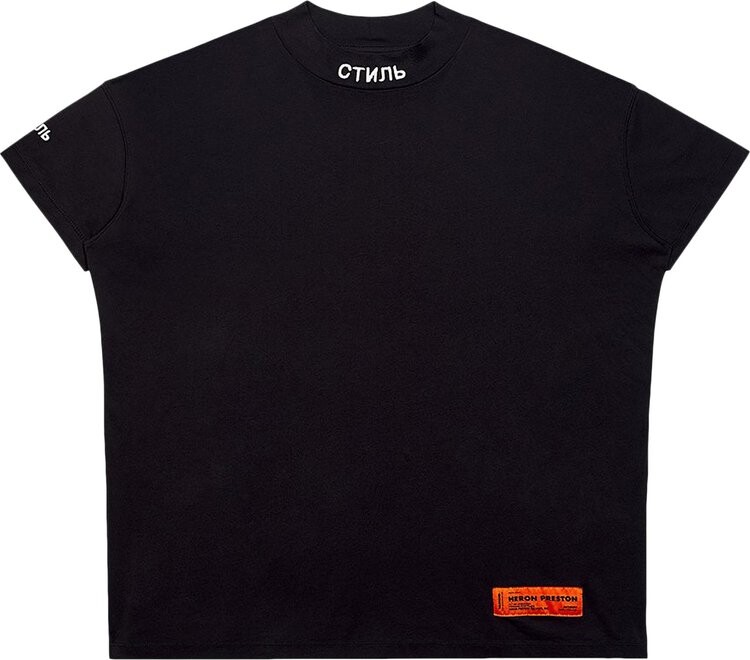 

Футболка Heron Preston T-Shirt Short-Sleeve Mock Ctnmb Black, черный