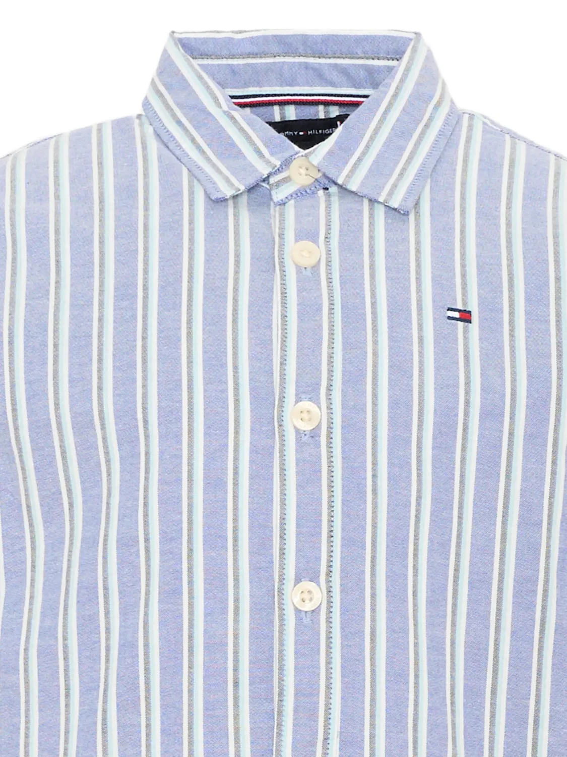 Рубашка Festive Oxford с длинными рукавами Tommy Hilfiger Junior, синий — фото 3