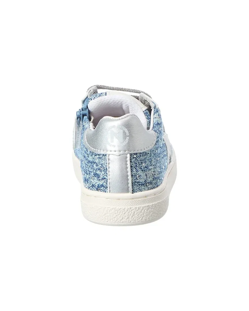 Детские кеды на молнии Naturino Pinn Canvas Sneaker, White — фото 3