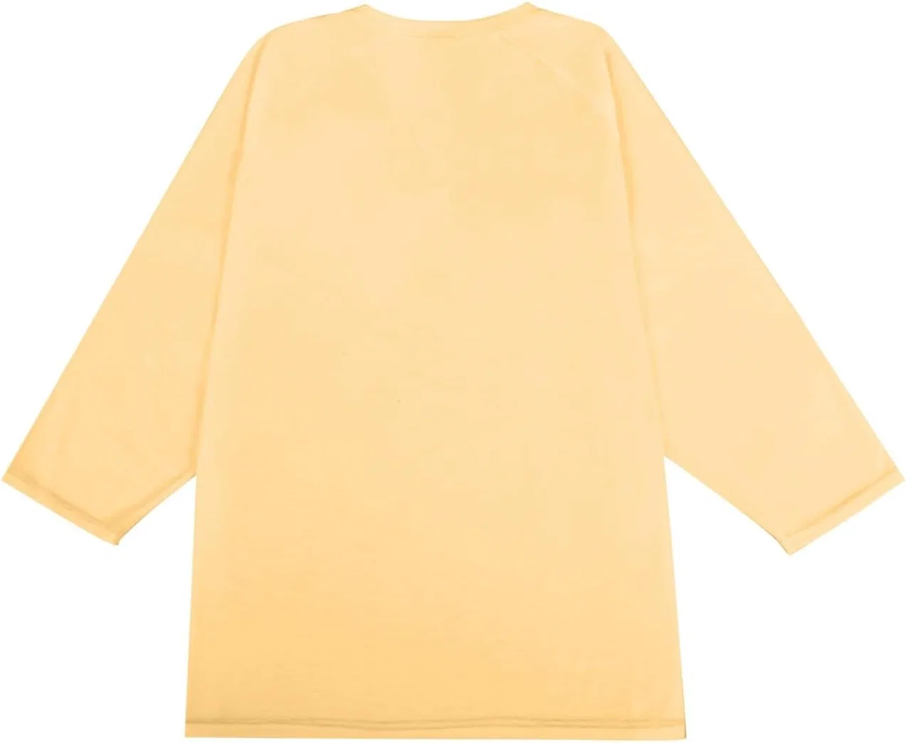 Мужская футболка с длинным рукавом и реглан рукавом Generic, Yellow — фото 3