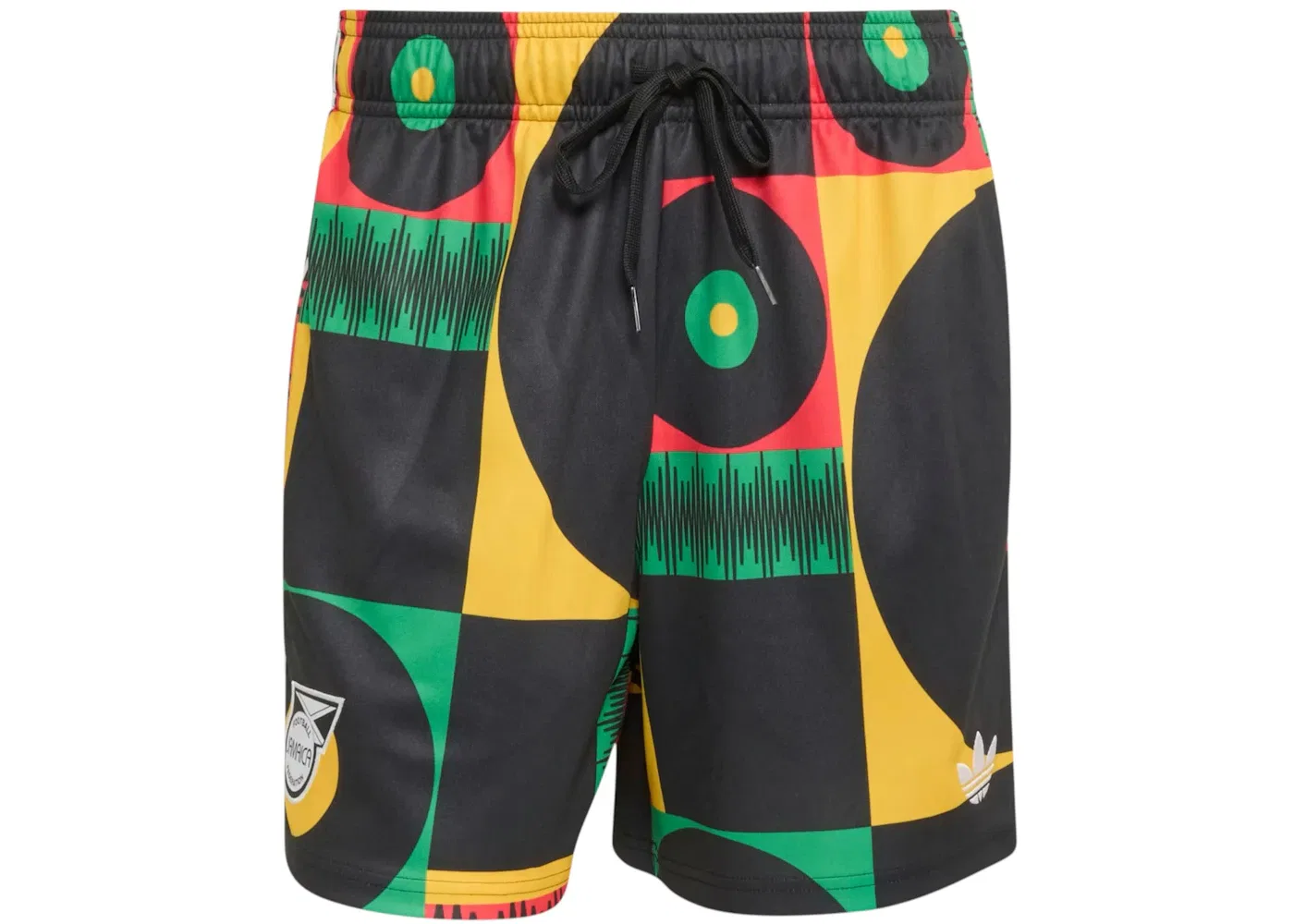 Мужские шорты с принтом Jamaica Bob Marley Adidas, Multicolor