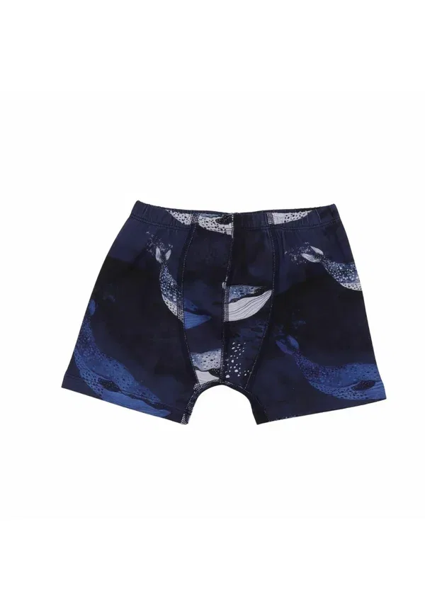 Комплект трусов с принтом Blue whales-boxer pack 2 Walkiddy, dark blue, темно-синий — фото 2