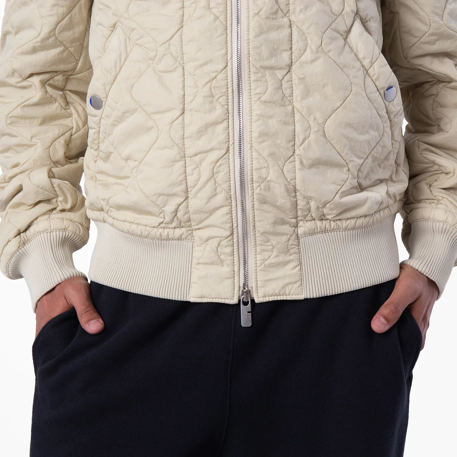 Куртка-бомбер стеганая нейлоновая Quilted Nylon Bomber Jacket Burberry, Soap — фото 3