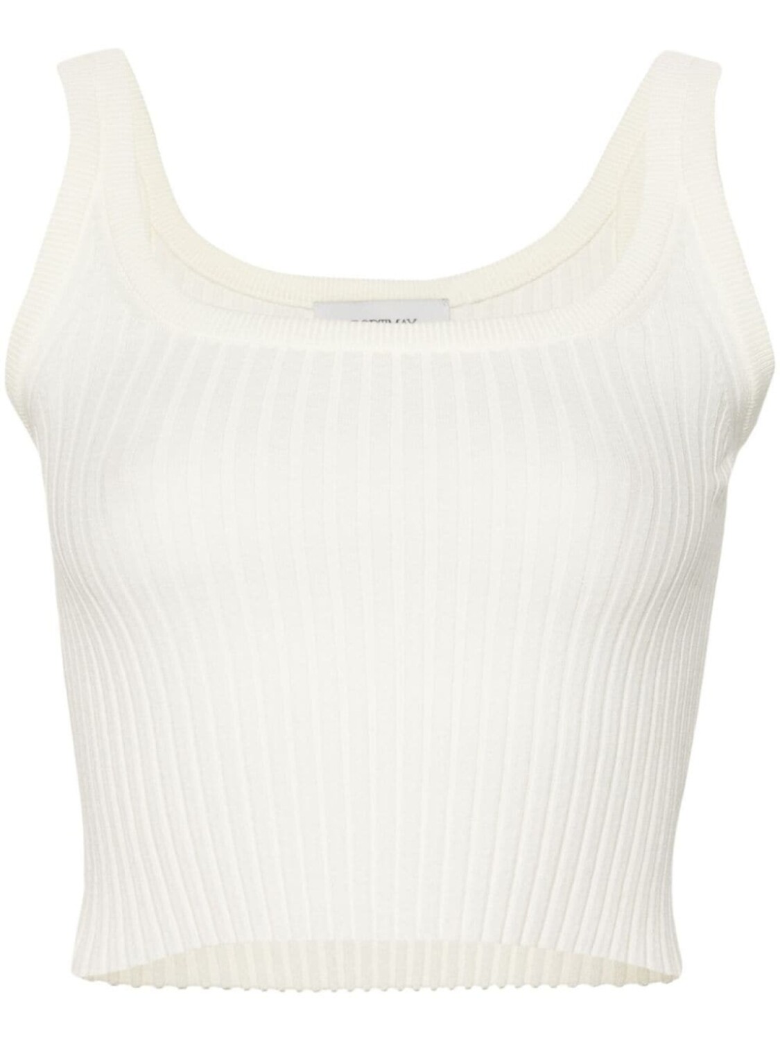 

Sportmax топ Papilla в рубчик, нейтральный цвет