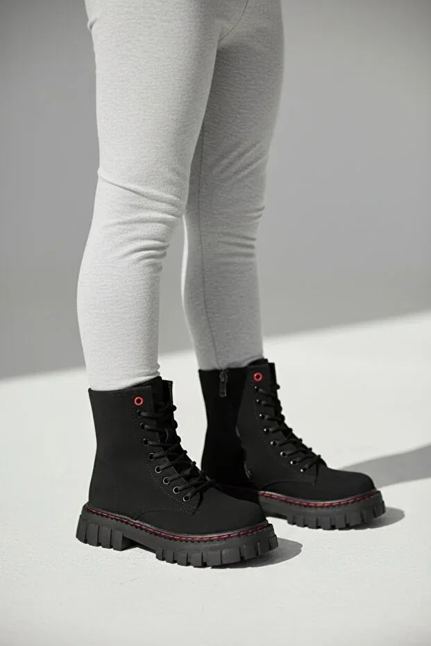 Детские ботинки для девочек утепленные Patik Bebe, Black Emerald — фото 2