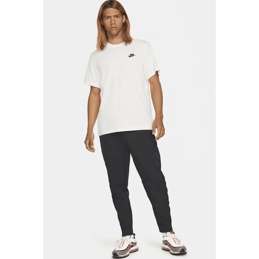 Футболка спортивная с коротким рукавом Nike Sportswear Cotton Unisex, Белый — фото 4