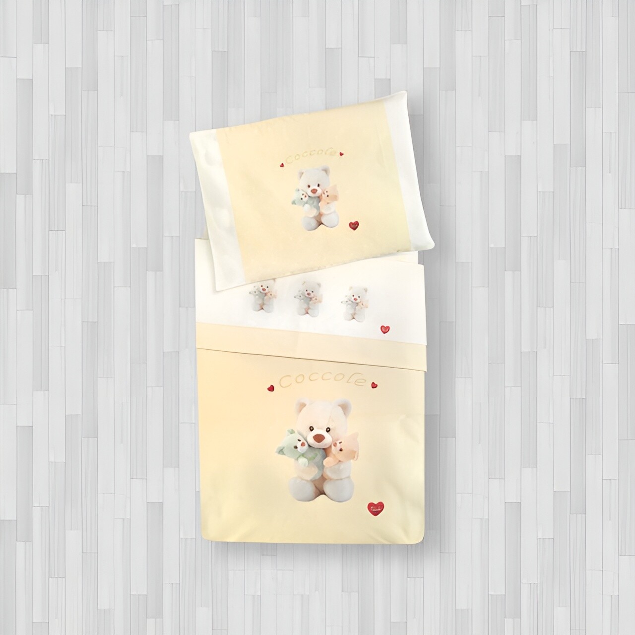 

Комплект детского постельного белья с покрывалом Gabel Trudi Cuddles Cotton, 4 предмета, бежевый