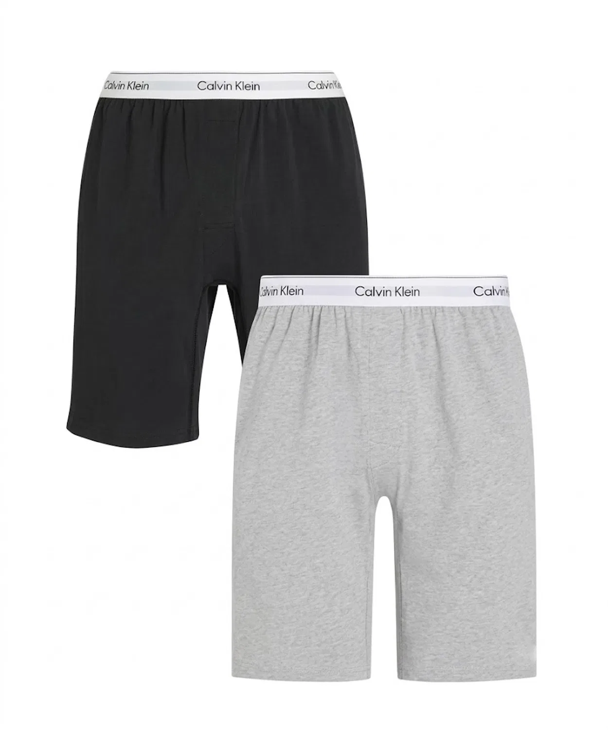 Мужские шорты-хаффы с брендовым логотипом Calvin Klein, Хизер Грей — фото 2