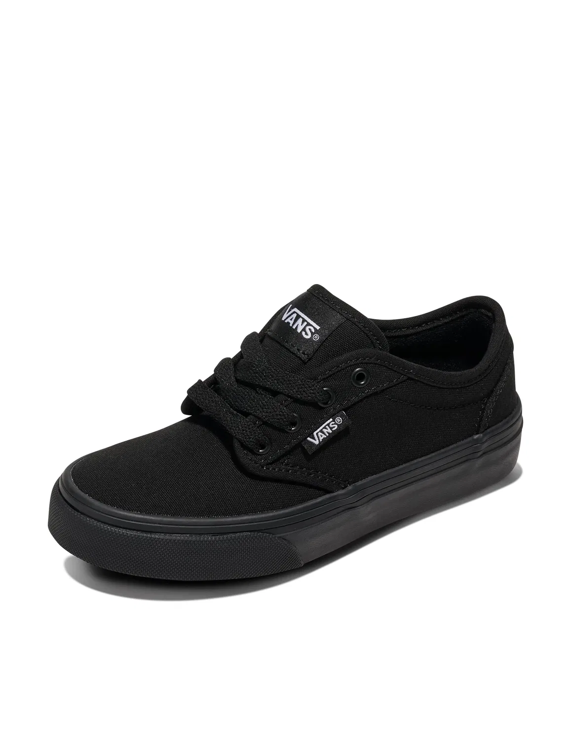 Детские кроссовки для мальчиков Vans Y Atwood (Suede) Raven/Ha Unisex Children's Trainers, Black And Black — фото 2