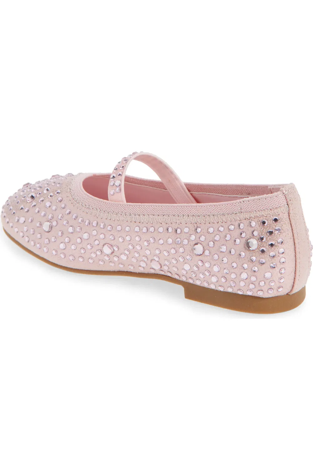 Балетки детские с блестками Kyleigh Nordstrom, Pink Metallic — фото 2