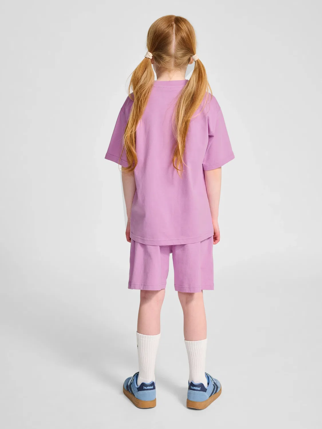 Шорты свободные детские Hmljr Hummel, фиолетовый — фото 2
