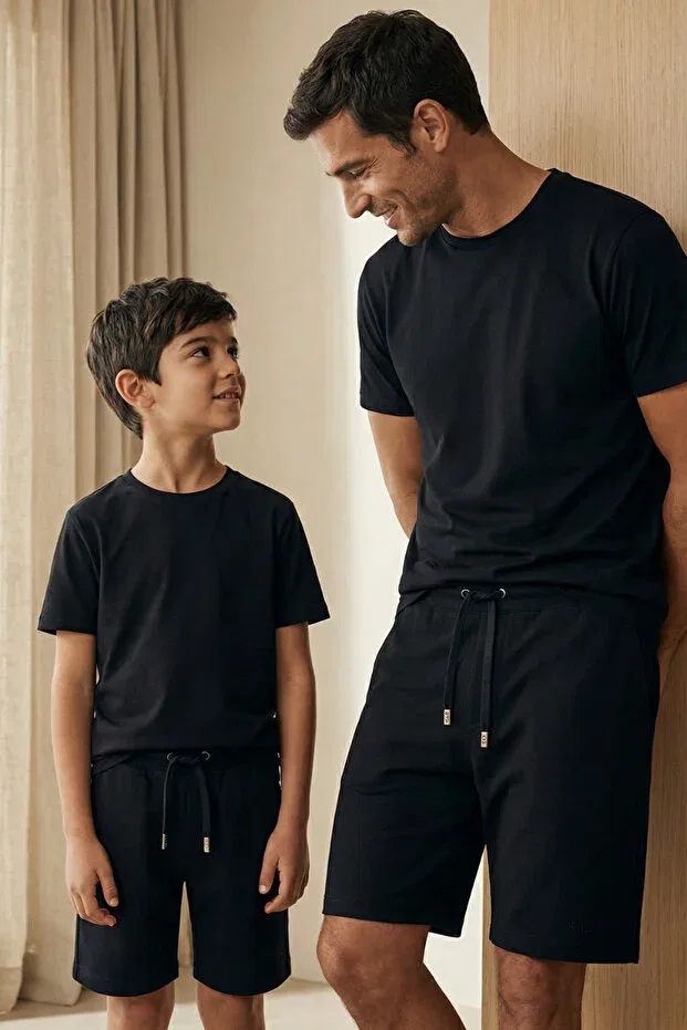 Детские шорты для мальчиков хлопковые Modal fabric black children's shorts Katia&Bony, Black — фото 3